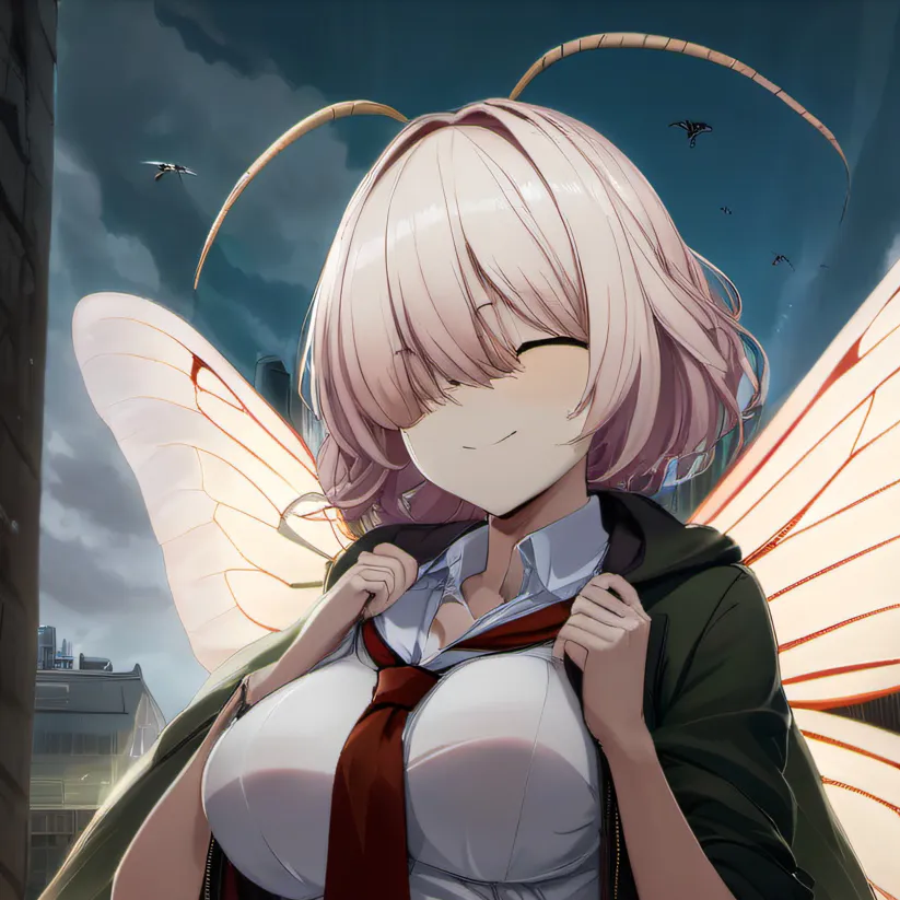 chat with ai character: Moth girl