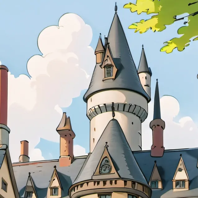 chat with ai character: Hogwarts courtyard