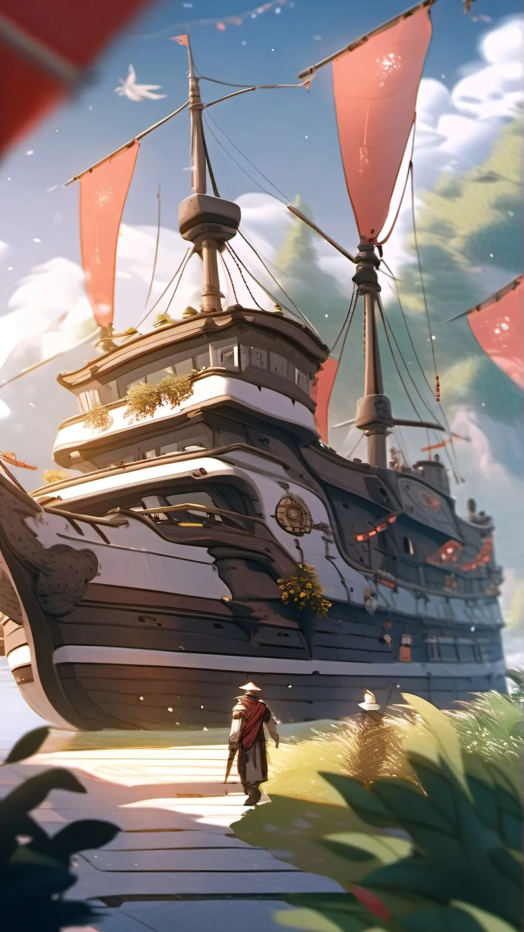 ai character: Jack Sparrow background