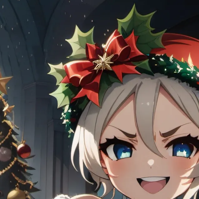 chat with ai character: Christmas babe