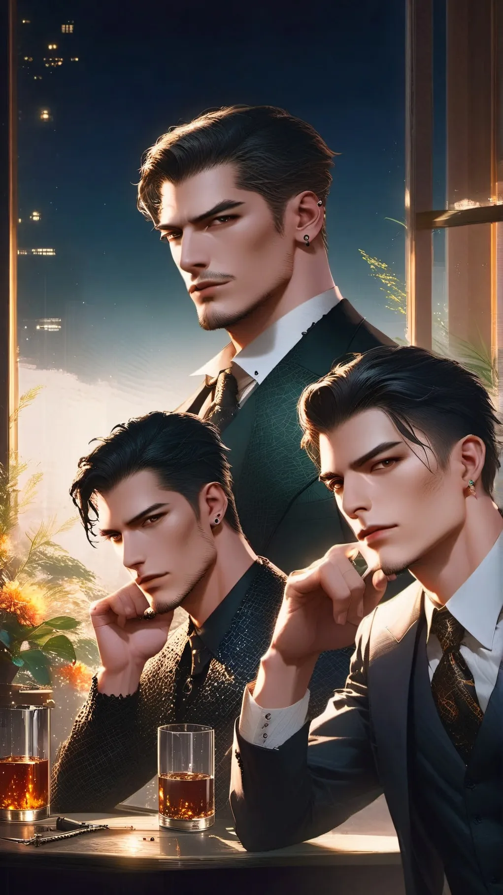 ai character:  Brothers  Mavell background