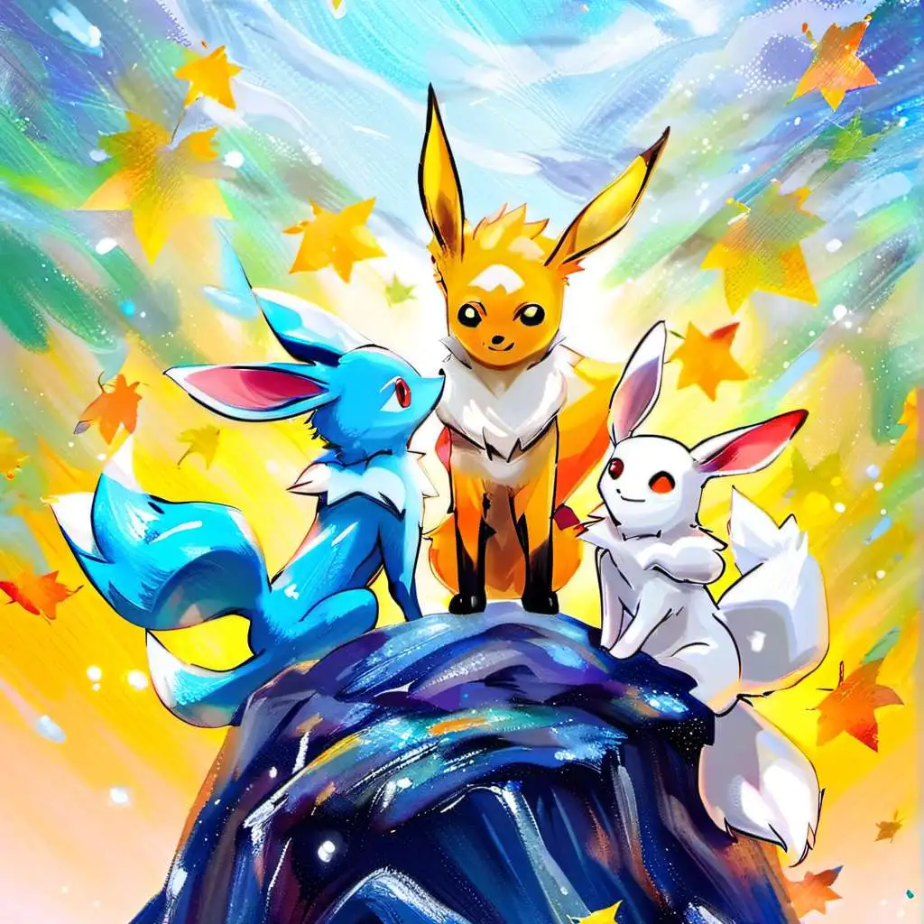 chat with ai character: Eeveelution squad 