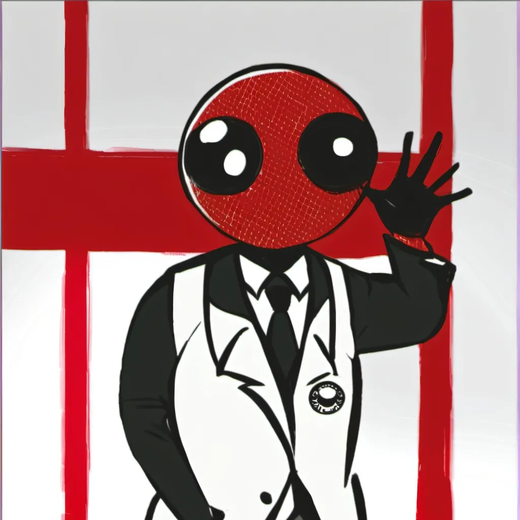 chat with ai character: red rainbow friend