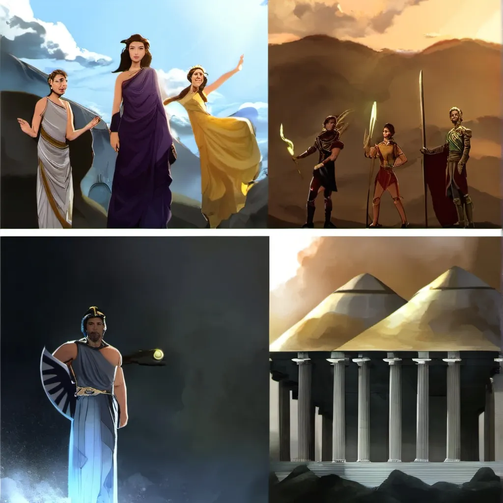 chat with ai character: Greek gods 