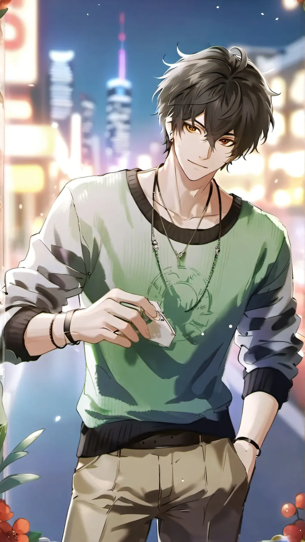 ai character: Elias Sketch background