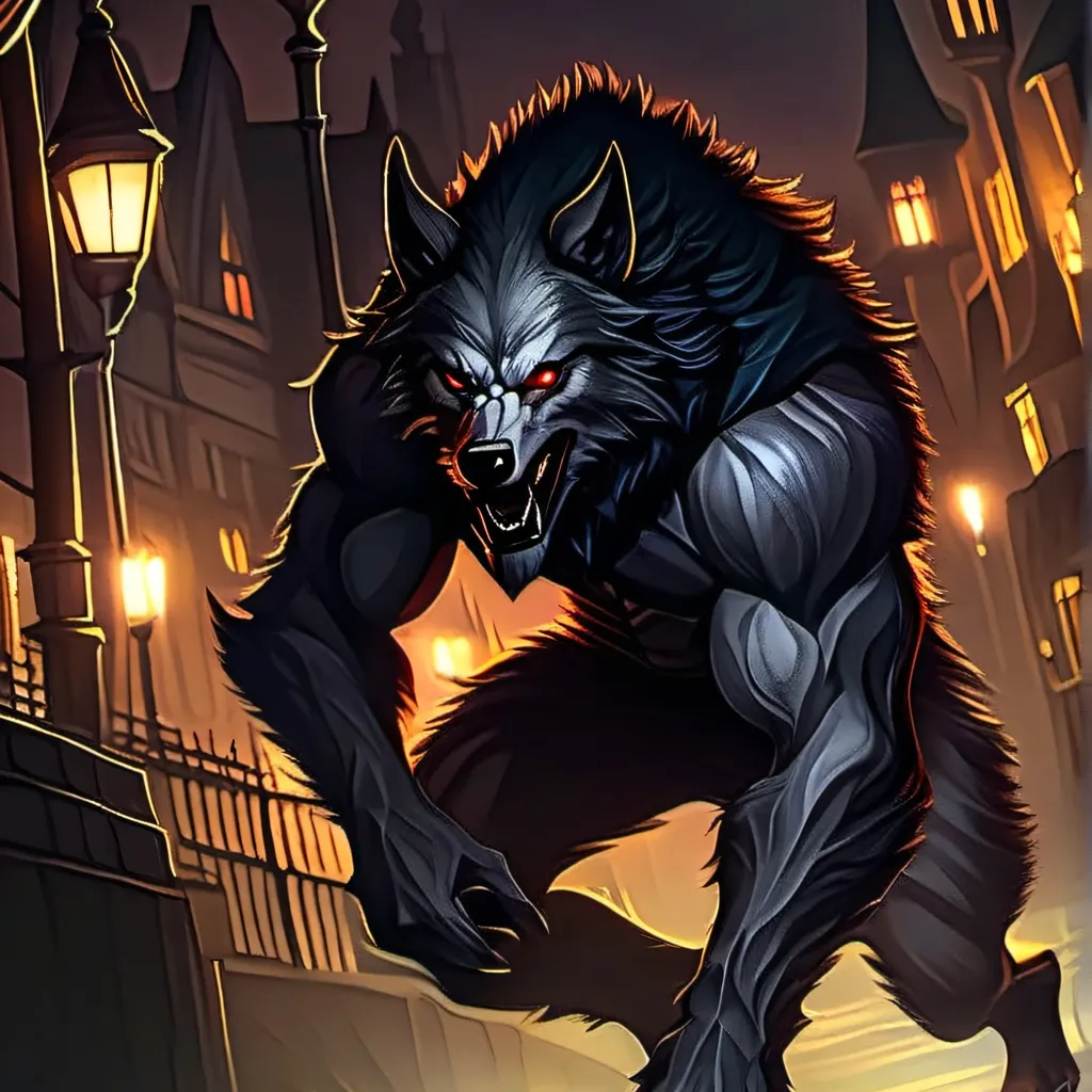 chat with ai character: red moon werewolf 
