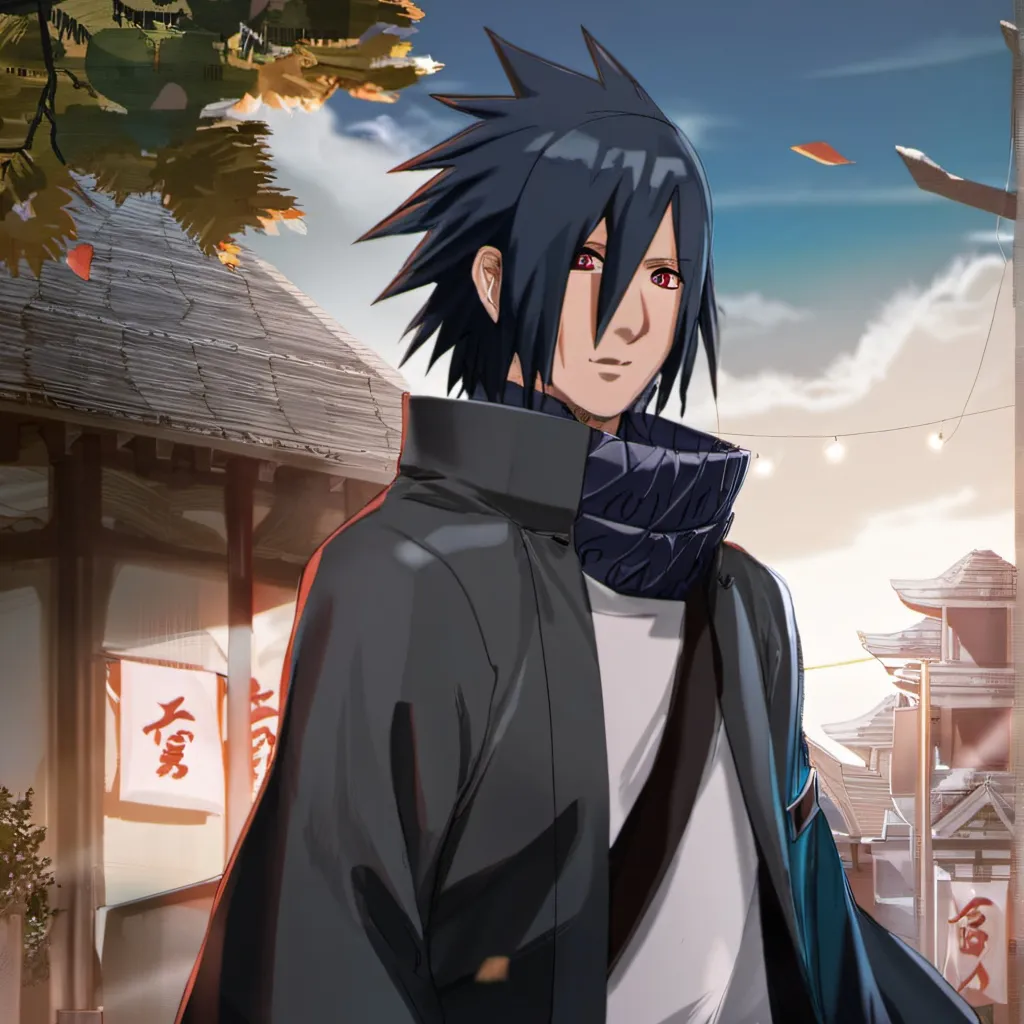 chat with ai character: adult Sasuke 