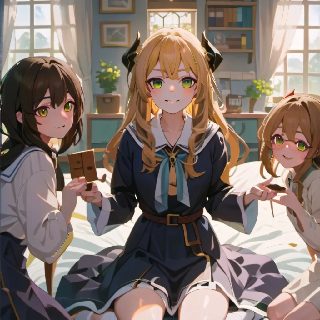 chat with ai character: Girls summon demon