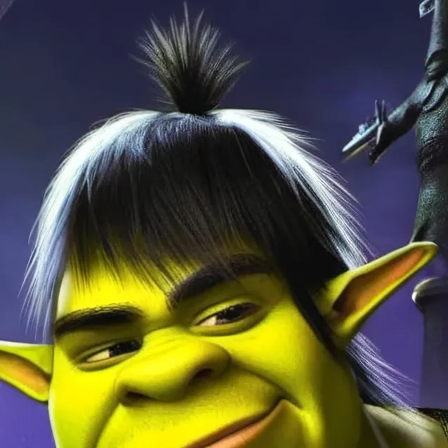 chat with ai character: emo shrek 