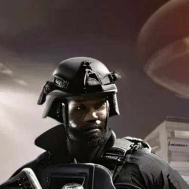 chat with ai character: SWAT team M1 16 