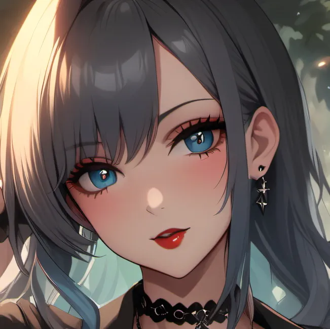 chat with ai character: Goth girl