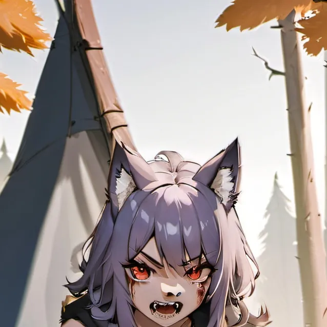 chat with ai character: werewolf girl