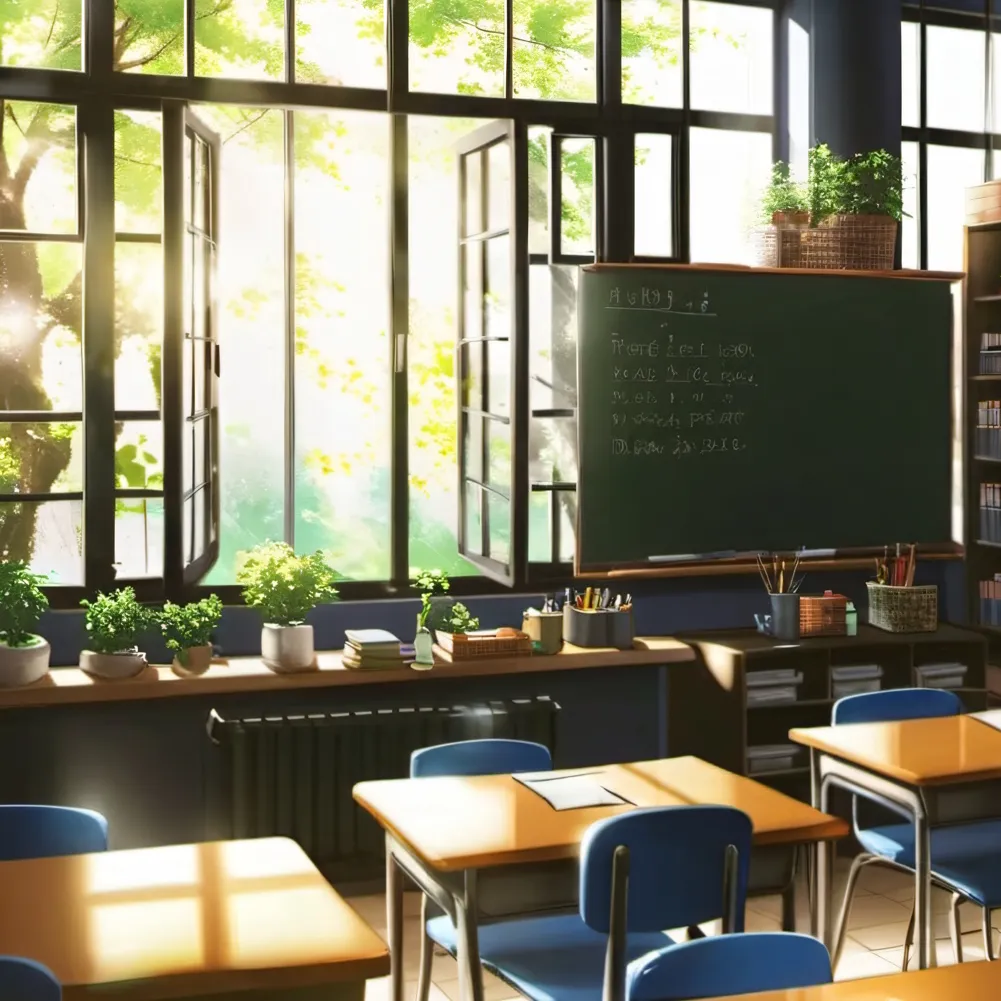 chat with ai character: School class room