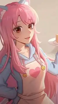 ai character: Insane Cat Girl background