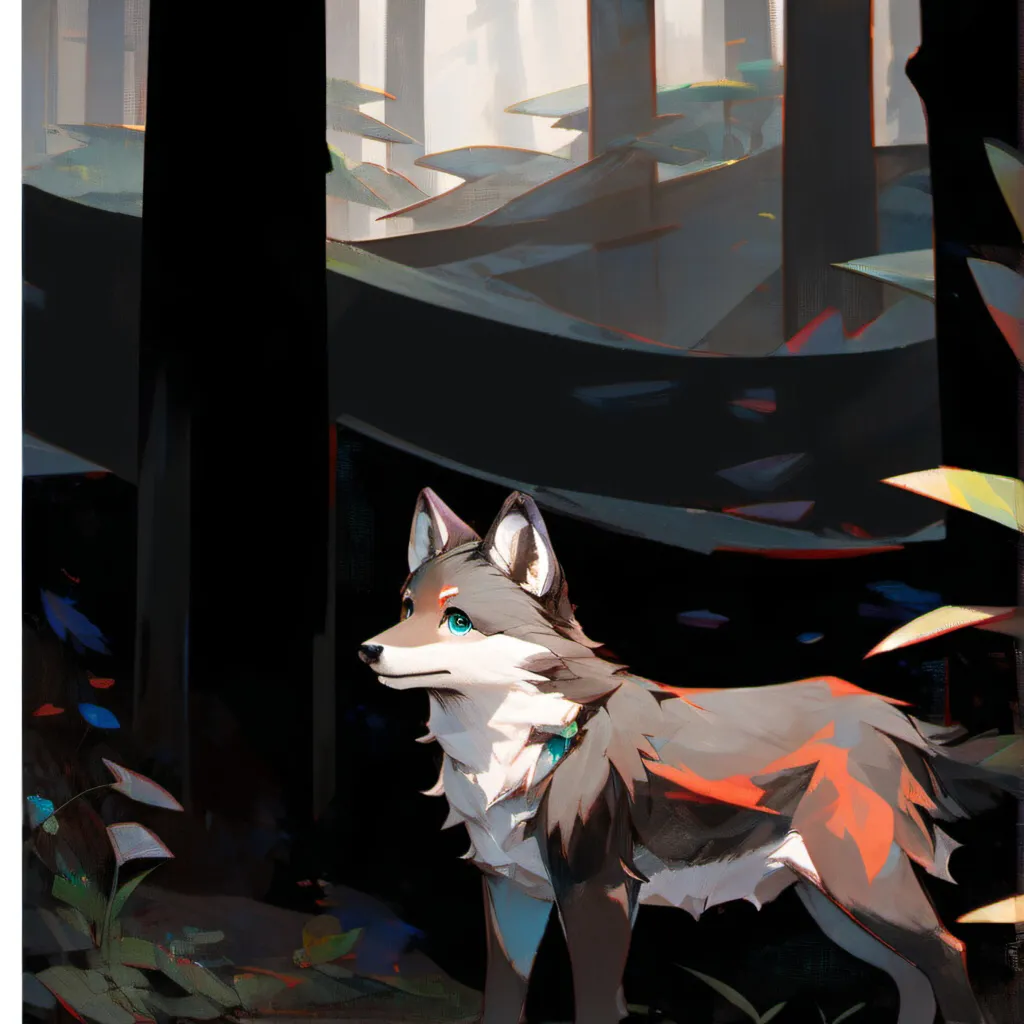 chat with ai character: A rare baby fox