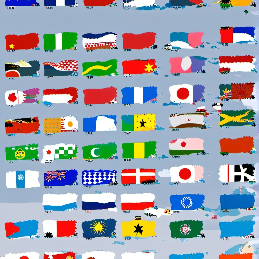chat with ai character: world flags