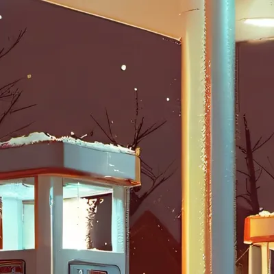 chat with ai character: gas station scary