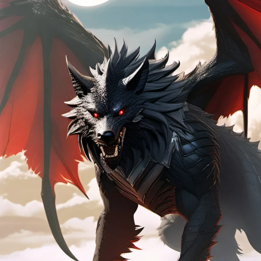 chat with ai character: Beast  wolf dragon