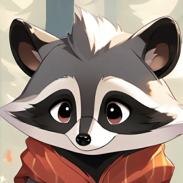 chat with ai character: Pirum the racoon
