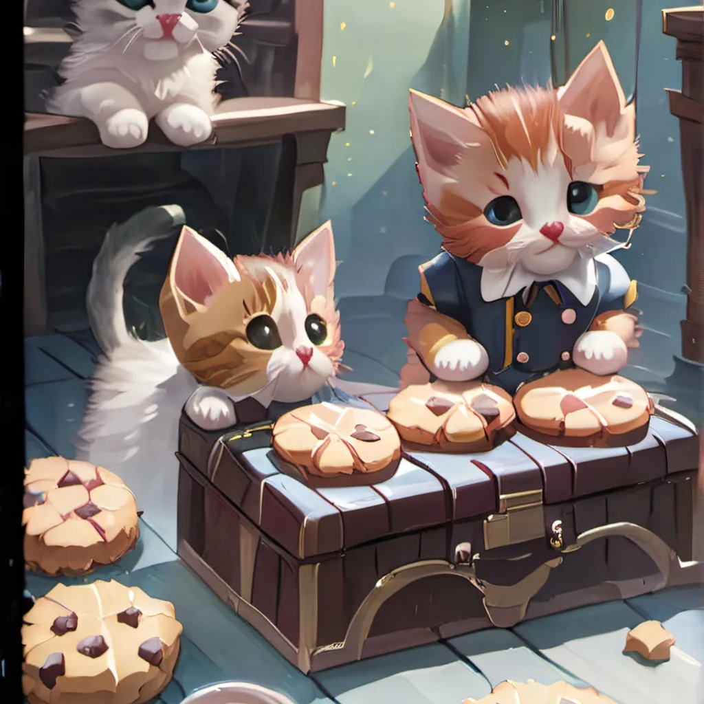 chat with ai character: Cookie Kitten shop