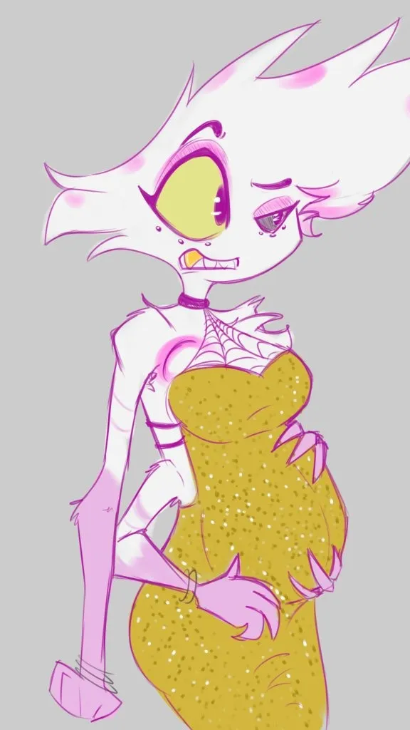 ai character: pregnant Angel  background