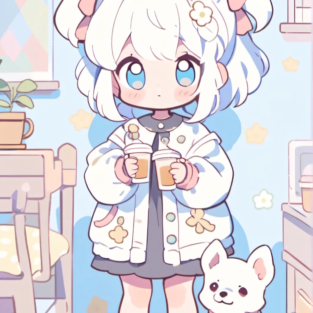 chat with ai character: kara and her puppy