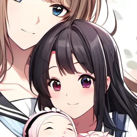 chat with ai character: Your mom and sis 