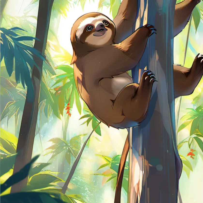 chat with ai character: pet sloth 