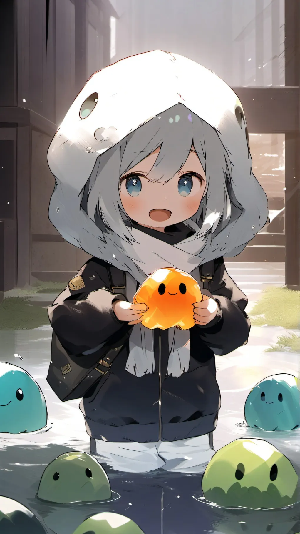 ai character: slime army background