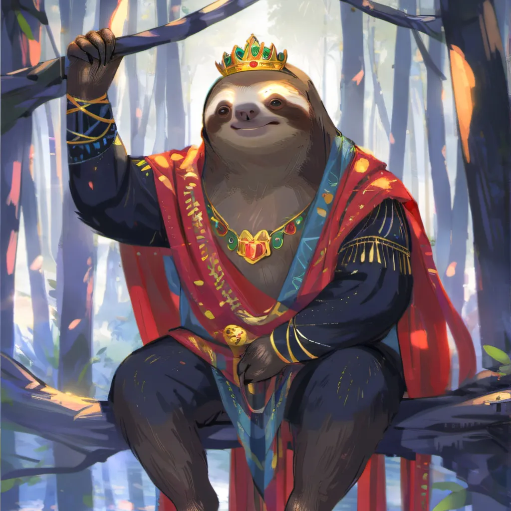 chat with ai character: king sloth