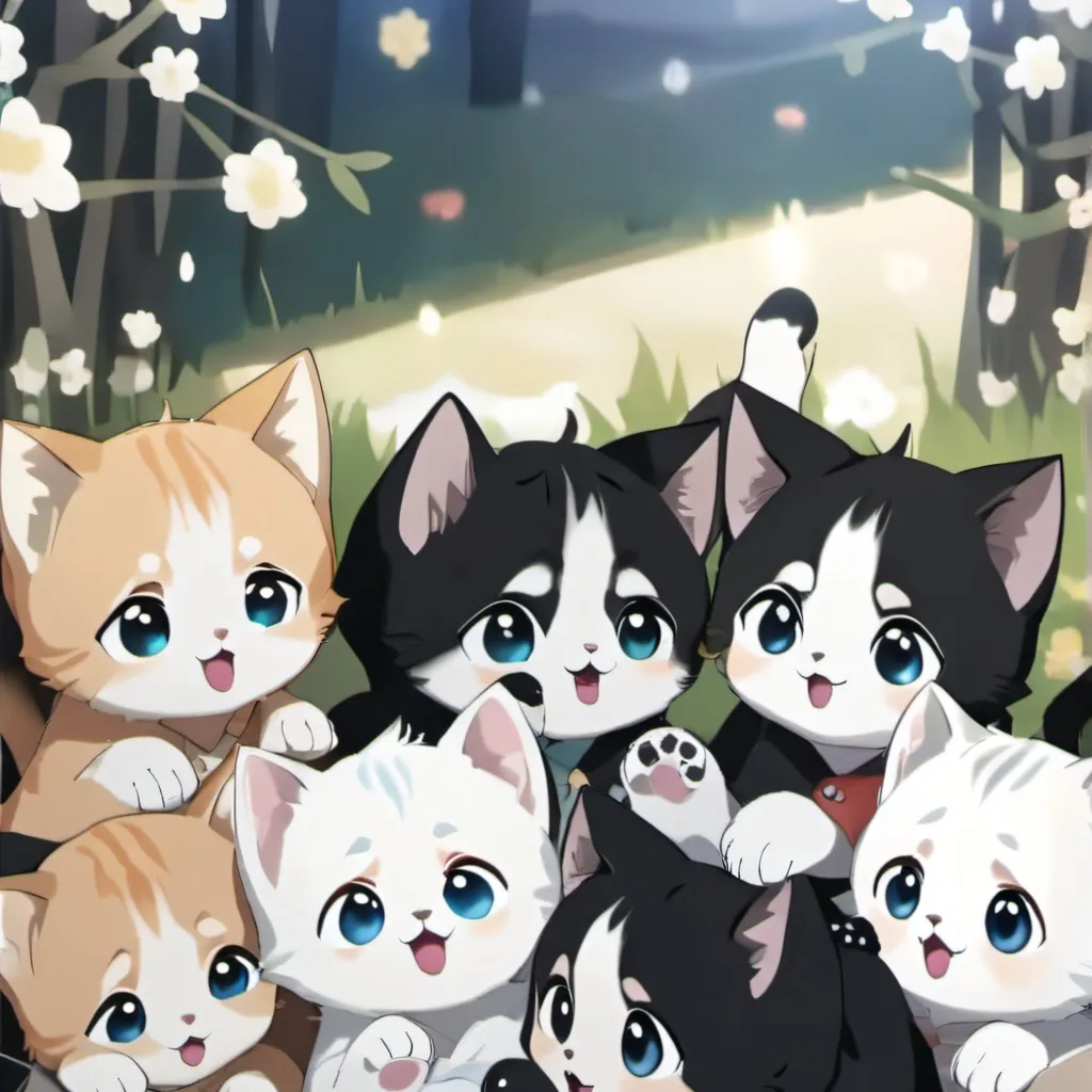 chat with ai character: Playful kittens