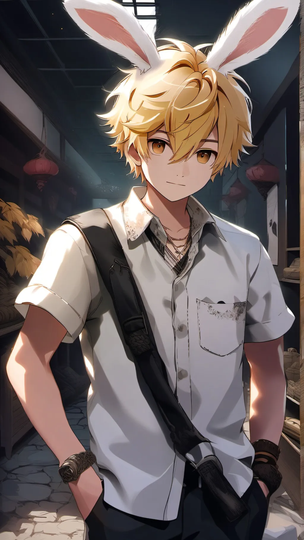 ai character: Harpy hare background