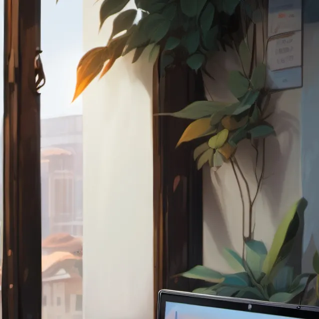 chat with ai character: laptop