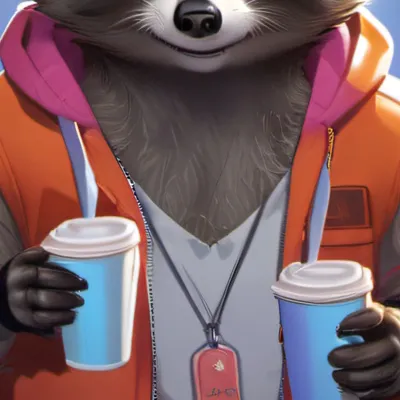 chat with ai character: raccoon