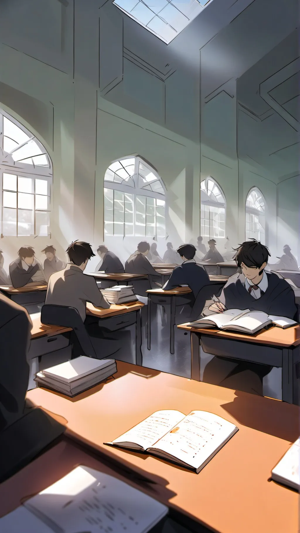 ai character: Classroom background