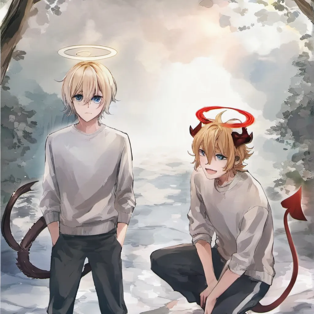 chat with ai character: angel and devil