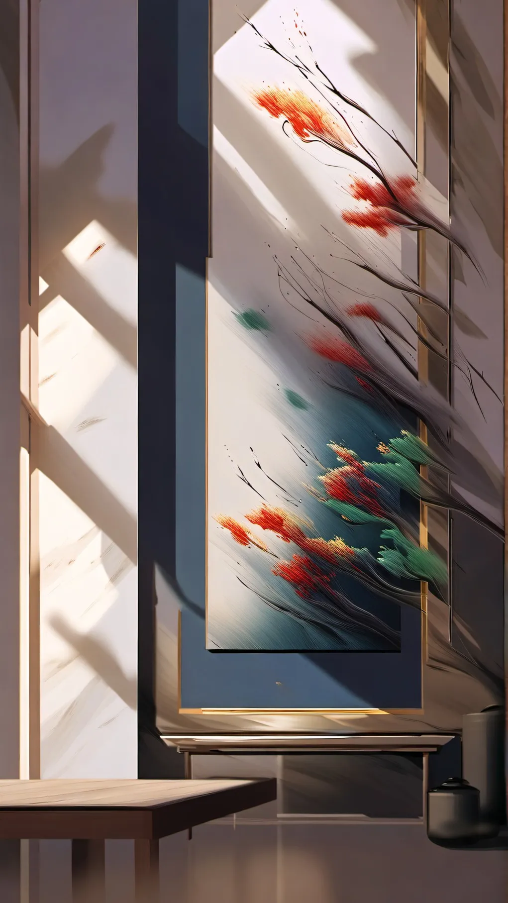 ai character: painter background