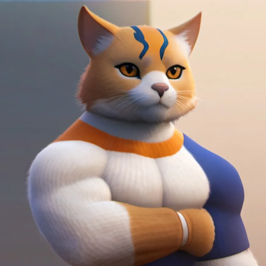 chat with ai character: Meowscles