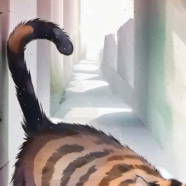 chat with ai character: stray cat 