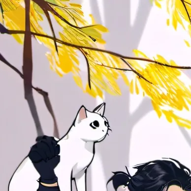 chat with ai character: Cat stuck in tree