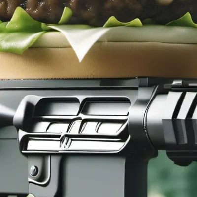 chat with ai character: Food with a gun