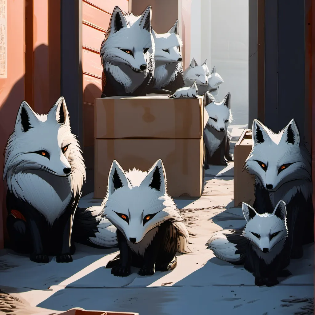 chat with ai character: kitsune family