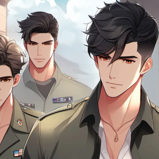 chat with ai character: 4 millitarians