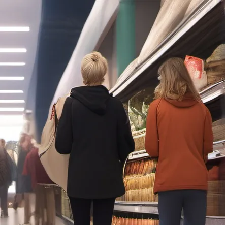 chat with ai character: grocery store