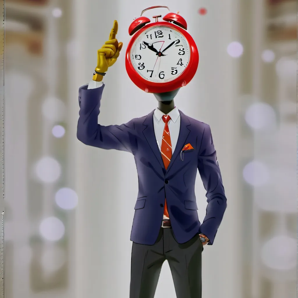 chat with ai character: clock man.