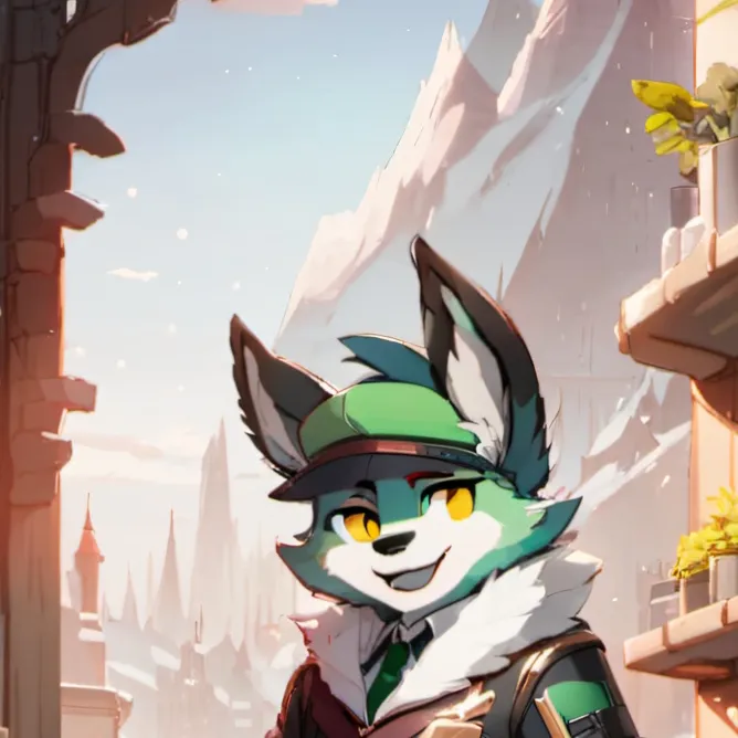 chat with ai character: Green furry