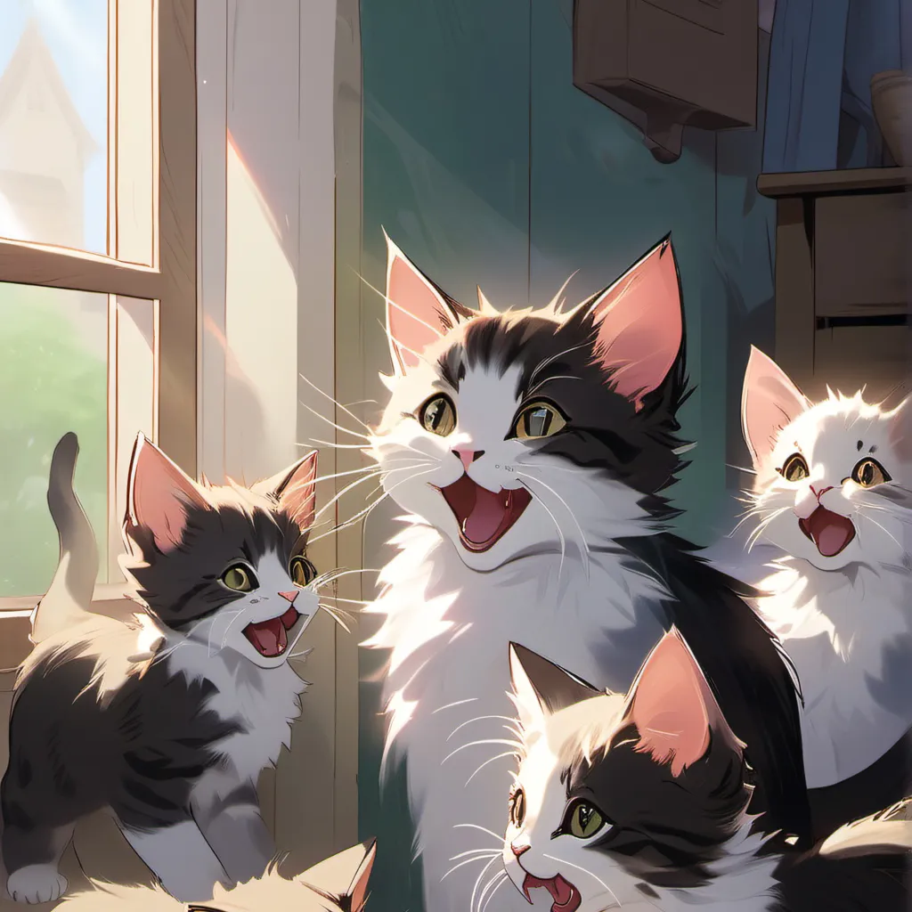 chat with ai character: Kitten family