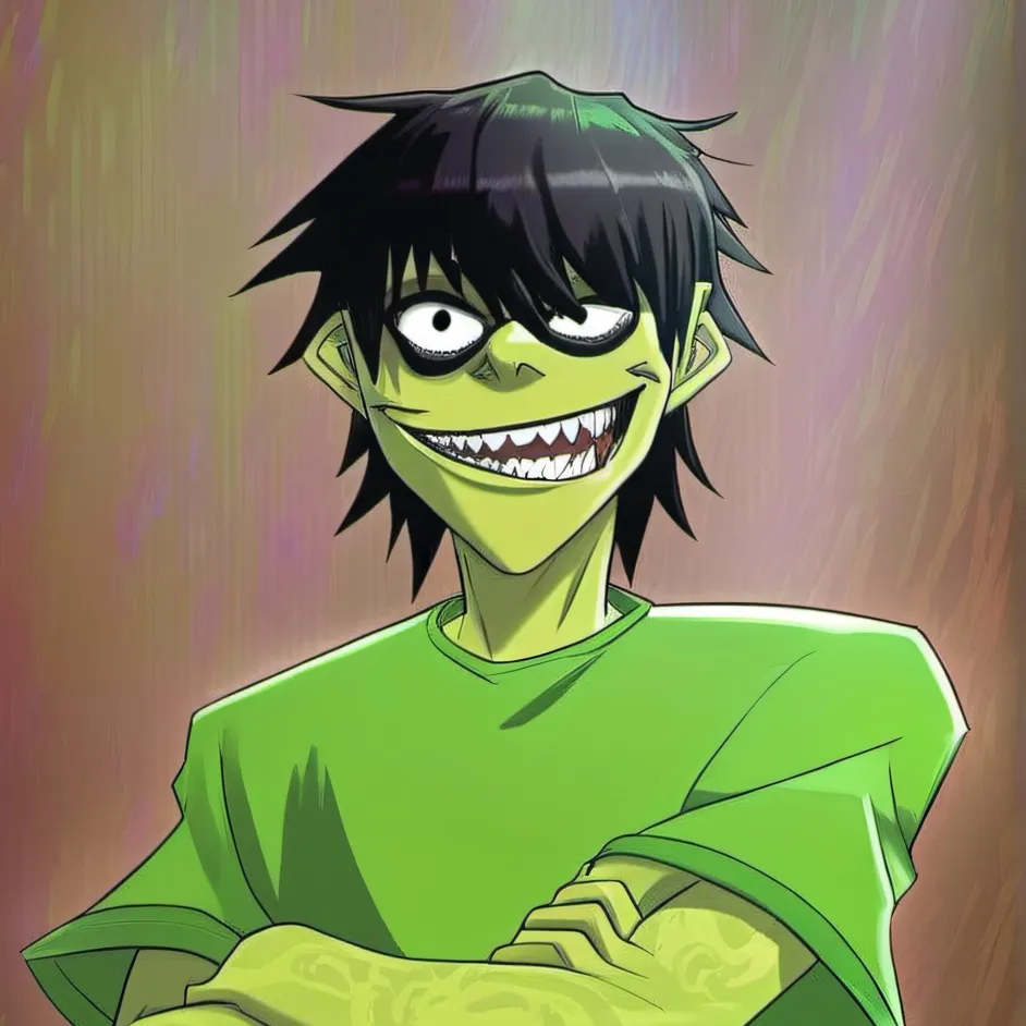 chat with ai character: Murdoc Niccals