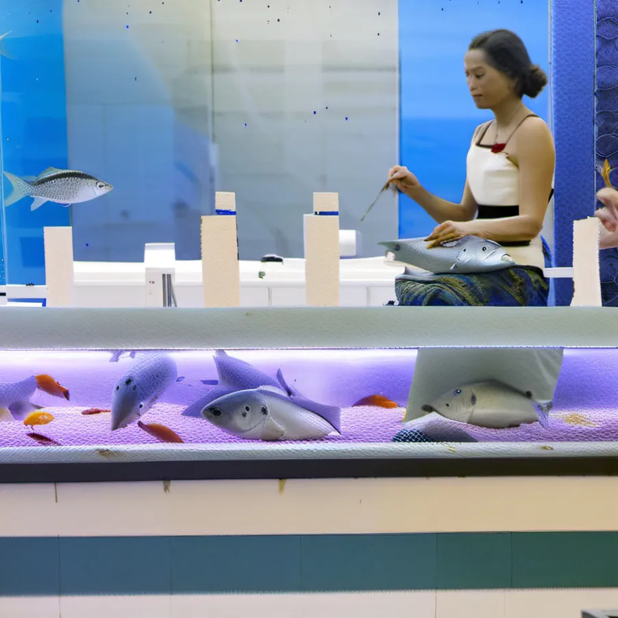 chat with ai character: Fish pedicure