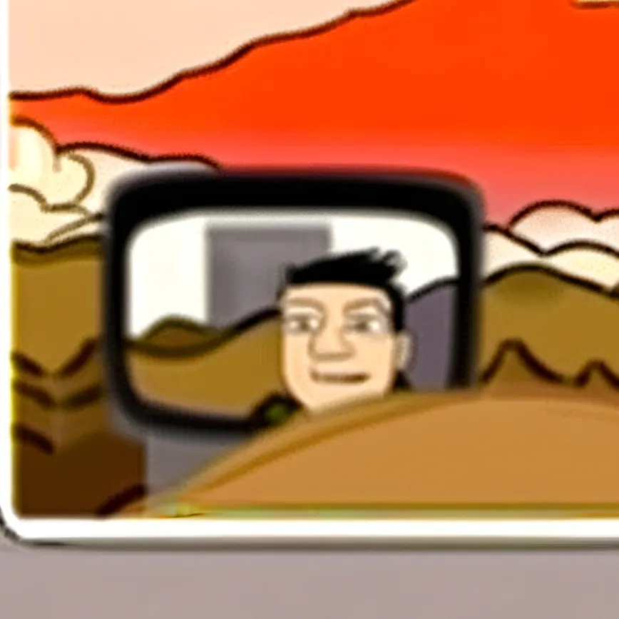 chat with ai character: low quality game